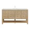 James Martin Vanities Breckenridge 60 in. Single Vanity, Whitewashed Oak, w/ 3 CM Lime Delight Quartz Top 330-V60S-WWO-3LDL - alternate 1
