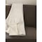 Homeroots 50" X 60" Brown and White Woven Cotton Striped Throw Blanket with Tassels 516575 - alternate 2