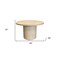 Homeroots 48" Natural Solid Wood Pedestal Base Round Top Dining Table 563912 - alternate 2