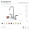 Kingston Brass Double-Handle 4" Centerset Bar Faucet, Matte Black KB8490CKL - alternate 4