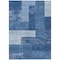 Homeroots 5' X 8' Navy Blue And Sky Blue Geometric Washable Indoor Outdoor Area Rug 612449 - alternate 4