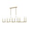 Z-Lite Kaden 10-Light Linear Chandelier, 12 in W, Modern Gold 3045-10L-MGLD - alternate 2