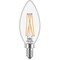 Signify 40W Equivalent Daylight B11 Candelabra Clear LED Decorative Light Bulb, 3PK 567388 - alternate 2