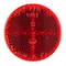 Grote Reflector, Stick-On, Red, Round, Dia 2 In 41002 - alternate 1