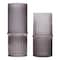 Homeroots Set of Two Gray Glass Cylinder Table Vases, 2PK 632625 - alternate 4