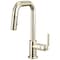 Brizo Litze Pull-Down Prep Faucet with Square Spout, Industrial Handle Polished Nickel 63954LF-PN - alternate 1