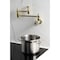 Kingston Brass Wall Mount Pot Filler Faucet, Polished Brass KS3102RX - alternate 2