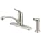 Boston Harbor Kitchen Faucet, 1.8 gpm, 1-Faucet Handle, 4-Faucet Hole, Metal/Plastic, Brushed Nickel 67534-1004 - alternate 1