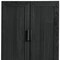 Homeroots 31in Black Wood Corner Accent Cabinet With Two Doors 719677 - alternate 2
