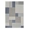 Homeroots 5' X 8' Gray And Blue Geometric Distressed Indoor Outdoor Area Rug 559060 - alternate 1