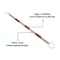 Interstate Safety 4ft to 7ft ABS Extendable / Telescoping Traffic Cone Bar - Red & White 50247 - alternate 2