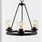 Jonathan Y Coronet 20" 3-Light Iron/Seeded Glass Rustic Farmhouse LED Chandelier, Oil Rubbed Bronze JYL7511A - alternate 5