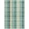 Homeroots 3' X 5' Sage Mint Green And Teal Blue Plaid Washable Indoor Outdoor Area Rug 614005 - alternate 4