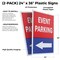 Signmission Event Parking With Arrow, Plastic Signs Only 24 Inch x 36 Inch, Corrugated Plastic, 2PK CSB-2436-2PACK-Event Parking With Arrow - alternate 2
