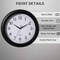 Clockswise 13.75-in. Plastic Black Round Silent, Non-Ticking Battery Operated Modern Analog Wall Clock, 2PK QI004510.BK.2 - alternate 3