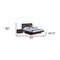 Homeroots 80" X 60" X 42.5" 4Pc Queen Modern Wenge High Gloss Bedroom Set 343942 - alternate 2