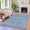 Homeroots 9' X 12' Blue And Ivory Abstract Washable Indoor Outdoor Area Rug 631063 - alternate 2
