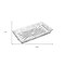 Homeroots 10in Clear Rectangular Cut Crystal Serving Tray 517510 - alternate 2