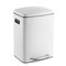 Happimess Marco Rectangular 10.6-Gallon Double Bucket Trash Can with Soft-Close Lid, Cotton White HPM1005C - alternate 1