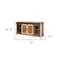 Homeroots 70" Brown Solid Wood Cabinet Enclosed Storage Distressed TV Stand 528732 - alternate 4