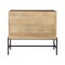Homeroots 36in Natural Solid Wood Sideboard with Two Glass Doors 391975 - alternate 5