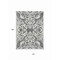 Homeroots 10' X 14' Gray And Ivory Damask Washable Indoor Outdoor Area Rug 614436 - alternate 2
