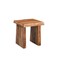Homeroots 23" Brown Solid Wood Square Live Edge End Table 565308 - alternate 2