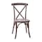 Flash Furniture Advantage Dark Driftwood X-Back Chair, PK2 X-BACK-BURDRIFT-2 - alternate 5
