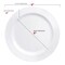 Smarty Had A Party 9 Solid White Economy Round Disposable Plastic Buffet Plates 120 Plates, 120PK 119WH-CASE - alternate 2