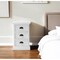 Homeroots 24" Solid Wood and Wood Nightstand 397616 - alternate 3