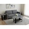 Homeroots Set of Three 36" Gray And Black Wood Coffee Table With Shelf, 3PK 366082 - alternate 2
