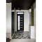 Vdomdoors Front Exterior Prehung FiberGlass Door Frosted Glass / Manux 8088 Matte Black / Transom Window / Of MANUX8088EXD-BLK-W36 x H80+14-LH - alternate 1