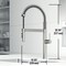 Vigo Edison Pro Single Handle Pull-Down Kitchen Faucet in Stainless Steel VG02052ST - alternate 3