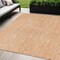 Homeroots 5' X 8' Salmon Floral Washable Indoor Outdoor Area Rug 607381 - alternate 1