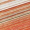 Homeroots 8' Coral Ivory And Gray Round Striped Washable Indoor Outdoor Area Rug 614805 - alternate 3