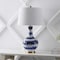 Jonathan Y Tucker 30.5" Ceramic/Metal LED Table Lamp, Blue/White JYL3054B - alternate 4