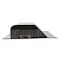 Gaf Master Flow 60 sq. in. NFA Aluminum Slant Back Roof Louver Static Vent, Black SSB960ABL - alternate 3