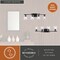 Vaxcel Sedona 4-Light Vanity Light, Matte Black, Clear Glass, 30.75-In. Wide W0593 - alternate 4