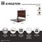 Kingston Brass 2-Slat Shower Seat, Dark Wood/Brushed Nickle KBSS16168 - alternate 2
