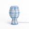 Jonathan Y Flower 13" Tropical Coastal Plant-Based PLA 3D Printed Dimmable LED Table Lamp, Blue/White USA1005A - alternate 3