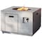 Homeroots 50000 BTU 35in Gray Aluminum Natural Gas Square Fire Pit Table With Cover 535174 - alternate 1