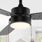 Jonathan Y Blair 42" 1-Light Modern Minimalist 3-Speed Iron Height Adjustable Integrated LED Ceiling Fan w/Pull JYL9725A - alternate 6