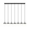 Z-Lite Renaud Matte Black 7 Light Linear Chandelier 827P6-7L-MB-LED - alternate 5