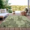 Homeroots 8' X 10' Artichoke Green And Fern Green Abstract Washable Indoor Outdoor Area Rug 609849 - alternate 5