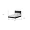 Homeroots Black Solid Wood Full Bed Frame 524841 - alternate 2