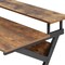 Homeroots Espresso Brown Modern Rustic Writing Desk 473247 - alternate 2
