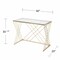 Homeroots 40" Clear and Gold Glass Writing Desk 402046 - alternate 4