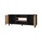 Homeroots 59" Black And Natural Wood Enclosed and Open Storage TV Stand 535164 - alternate 3