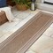 Jonathan Y Lido Traditional Casual Pinstripe Border Beige/Cream 2 ft. x 8 ft. Indoor/Outdoor Runner Rug TSN210A-28 - alternate 3
