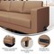Flash Furniture HERCULES Artemis Cognac LeatherSoft Right Arm Reception Chair, 2 AC Outlets/1 USB/1 USB-C Ports ZB-8921C-RA-COGNAC-GG - alternate 3